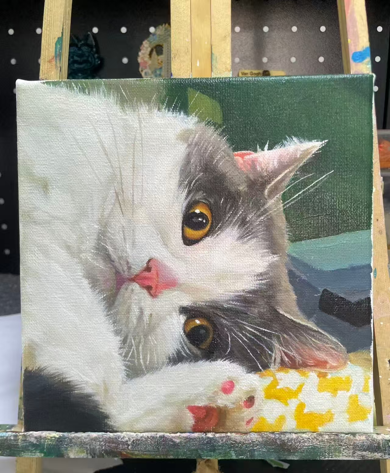 Pure hand-drawn acrylic painting